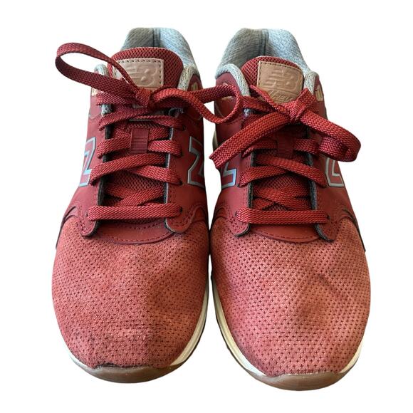 New‎ Balance 1550 Revlite Sneakers Mens 7.5 Red Clay Suede Low Top Athleisure - Picture 7 of 13